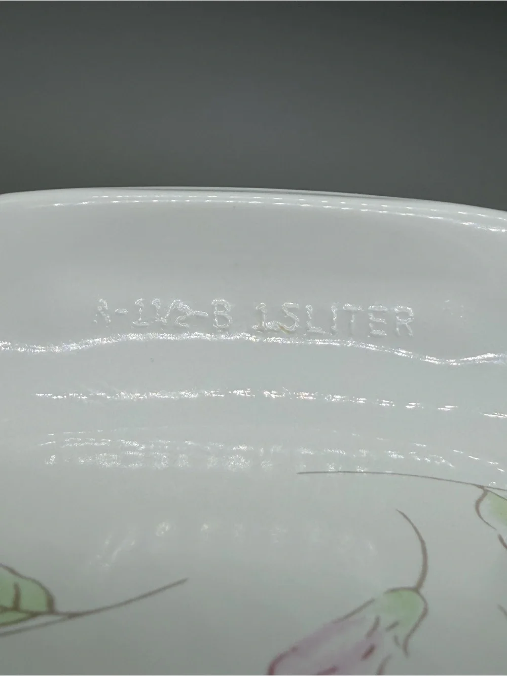 Vintage Corning Ware Pastel Bouquet 1.5L Casserole Dish A-1 1/2-B with Pyrex Lid